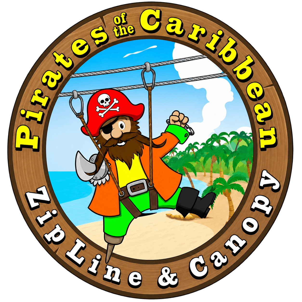 Roatan Pirates of The Caribbean Xtreme Canopy Zipline official logo